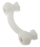 4 White Milk Glass Depression Era Cabinet Pulls Drawer Handles Vintage S... - $40.93