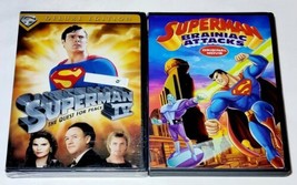 Superman IV The Quest For Peace DVD Deluxe Edition (Sealed) &amp; Brainiac Attacks  - £6.32 GBP