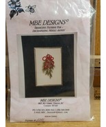 Christmas Boughs Brazilian Embroidery Pattern #1291 MBE Designs Vintage  - $509.78 MXN