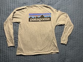 Patagonia Long Sleeve T Shirt Adult Size Small Gray - £11.68 GBP