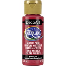 DecoArt Americana Acrylic Paint 2oz - Primary Red - Semi-Opaque - £13.46 GBP