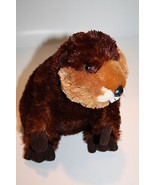 Aurora River Beaver Brown Plush Silky 10&quot; Stuffed Animal Soft Toy Wild C... - £8.54 GBP