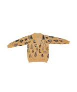 Vintage 1990s Lighthouse Point Peach Graphic Print  Cardigan Sweater Sz ... - $39.08 CAD