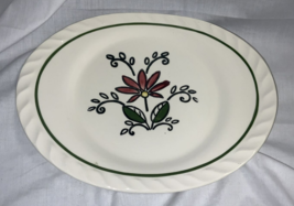 Blue Ridge Southern Pottery Sampler Pattern Platter Piecrust Shape. 9.75”x12” - £8.85 GBP