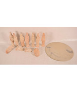 Vintage Estate Find 12 Piece Hand Carved Soapstone Nativity Set Stone Di... - $65.26 CAD
