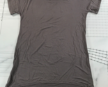 Recliner T Shirt Dress Womens Medium Grey Lightweight Loose Short Sleeve - $41.82