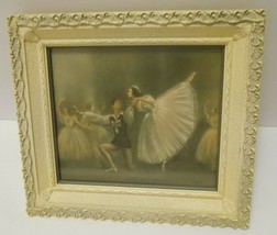 Ballet Performance Vintage 50&#39;s Art Print By Sofie Framed 9 X 10&quot; - £35.55 GBP