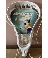 Women’s DeBeer Lacrosse Apex Strung Lacrosse Head - White - $19.81 CAD