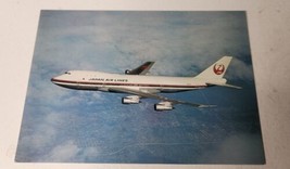 Vintage JAL Japan Airlines B-747 Airplane Postcard Garden Jet Route Of Couriers - £3.90 GBP