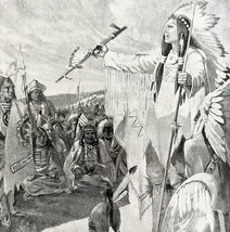 Hiawatha Iroquois League 1899 Victorian American History Ephemera DWZ2 - $365.67 MXN