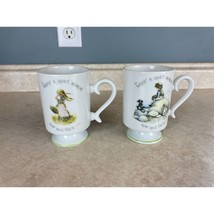 Holly Hobbie Designers Collection Porcelain Coffee/Tea Mugs Set Of 2 - £6.98 GBP
