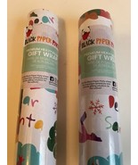 Lot /2 Rolls Black Paper Party Christmas Wrapping Paper 80 SF Each 10.6 ... - $8.91 CAD