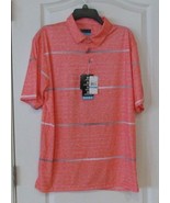 PGA TOUR Motionflux Short Sleeve Polo Calypso Coral Men&#39;s Sz L-XXL NWT M... - $21.36