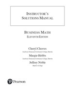Solution Manual For Business Math, 11th Edition by Cheryl Cleaves, Margi... - €15,97 EUR