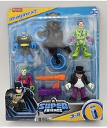Fisher Price DC Comics Justice League Imaginext Batman Riddler Joker Pen... - $389.38 MXN