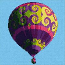 Pepita Needlepoint Canvas: Hot Air Balloon Flourish, 10&quot; x 10&quot; - $78.00+