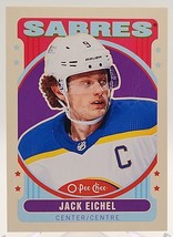 2021-22 O-Pee-Chee Jack Eichel Retro #9 Blank Back Variant - $4.50