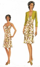 Misses Vogue Office Shrug Bolero A-line Straps Summer Sundress Sew Pattern 14-20 - £10.38 GBP