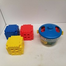Vtg Playskool Kiddie Links &amp; Little Tikes Waffle Blocks, Educational Tod... - £20.20 GBP
