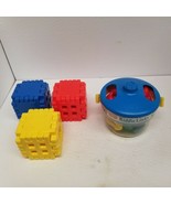 Vtg Playskool Kiddie Links &amp; Little Tikes Waffle Blocks, Educational Tod... - £20.18 GBP