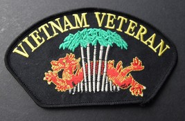 Us Army Vietnam Veteran Service Embroidered Cap Shoulder Patch 5.25 X 3 Inches - £4.23 GBP