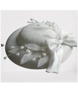 Ladies Women Large Brim Hat Bridal Wedding Party Church Hat Formal White... - $49.99