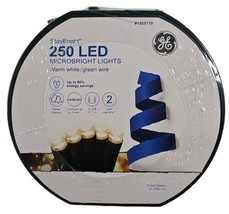 GE StayBright 250-Count 51.8-ft White Micro LED Christmas String Lights - $35.63