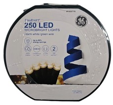 GE StayBright 250-Count 51.8-ft White Micro LED Christmas String Lights - £28.23 GBP