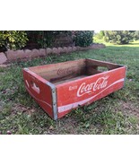 Vtg Coca Cola Wooden Crate Carrying Tray Oklahoma 70s Red Storage Unique... - £65.88 GBP