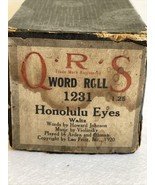 QRS Word Roll 1231 Honolulu Eyes Waltz Piano Roll - $15.57 CAD