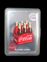 Coca-Cola See-Through Playing Card Deck Cards Transparent In Clear Case - $8.42
