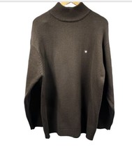 South Pole Sweater Mens Large Brown Ribbed Mock Neck Vtg 90’s Y2K Retro - £24.94 GBP