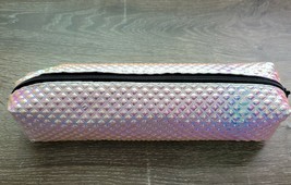 Pencil or make-up pouch. Metallic Pink Shiney. Back to school. - $14.73