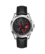 SANDA 1065 3D Japan Waterproof Man Quartz Watch 360°Rotating Wheel, Leat... - £37.35 GBP