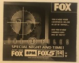 The X Files Vintage Tv Guide Print Ad David Duchovny Gillian Anderson TPA23 - $5.93