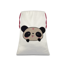 Panda Sublimation Linen Drawstring Sack - £15.22 GBP+