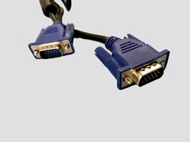 Lot of 10 Generic Male to Male VGA Cable 6ft Blue Port - $23.36