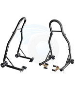 Motorcycle Front Rear Swingarm Paddle Lift Stands Jack Service Stands - £108.96 GBP