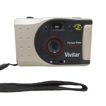 Vivitar PN2011 35mm Film Camera Panoramic Focus Free Point and Shoot Gre... - $6.95