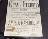VTG 1891Sheet Music For All Eternity Angelo Mascheroni SA Herbert Pietro... - £7.89 GBP