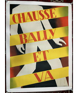 Vintage Otto Morach &quot;Chausse Bally et Va&quot; 1928 Lithograph Poster - RARE - £2,214.97 GBP