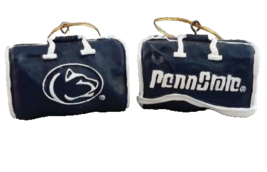 PENN STATE NITTANY LIONS SET OF 2 FOOTBALL BASKETBALL SPORTS BAG ORNAMEN... - €12,96 EUR