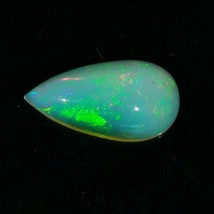 Opal Welo 17.5x9.2 mm Pear Cabochon Untreated Wollo Ethiopia Gemstone 4.49 carat - £84.15 GBP