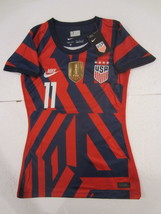 Christen Press USA USWNT Stadium Blue Red Away Womens Soccer Jersey 2021... - $75.00+