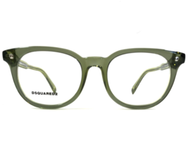 Dsquared2 Eyeglasses Frames DQ5144 098 Clear Green Round Full Rim 49-18-145 - $128.69