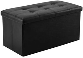 Youdenova 30 Inches Folding Storage Ottoman, 80L Storage Bench, Support ... - £38.98 GBP