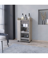 Willow Park Glass Door Bar Cart: Gray - €182,58 EUR
