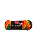 Red Heart Super Saver 4965 Favorite Stripe Yarn Skein New - £3.77 GBP