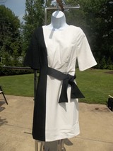 NWOT LONDON TIMES BLACK&amp;WHITE COLORBLOCK DRESS 4 - £30.19 GBP