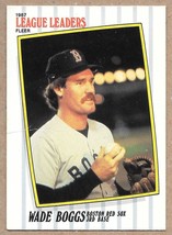 Fleer League Leaders 1987 Wade Boggs Boston Red Sox #3      Baseball - £1.55 GBP